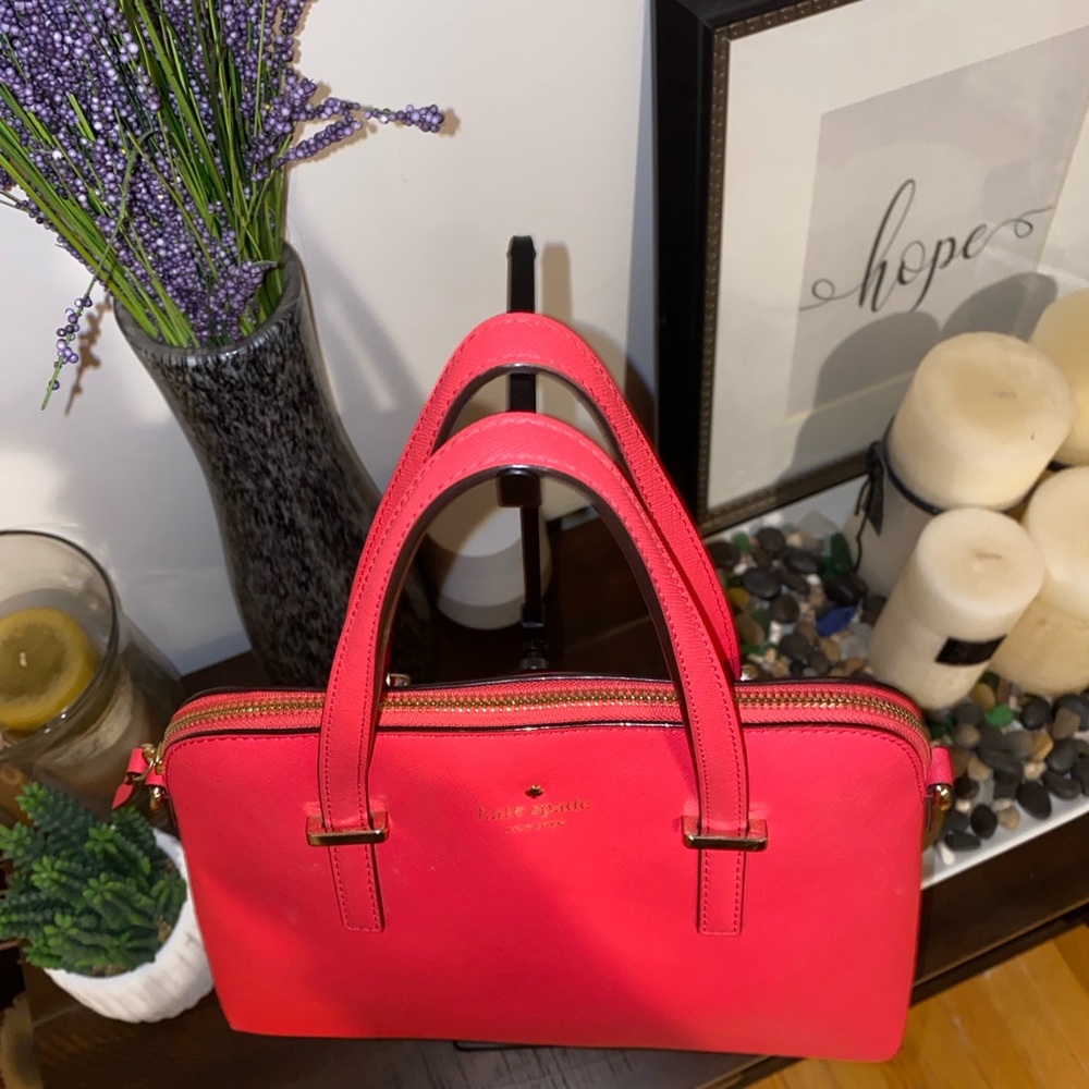 Kate Spade New York Cedar Street Maise Leather Satchel Handbag w Dust Bag - Picture 4 of 16